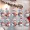 10Piece Christmas Car Rearview Mirror Ornaments Acrylic Snowman Hanging Decorations 1
