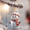 10Piece Christmas Car Rearview Mirror Ornaments Acrylic Snowman Hanging Decorations 3