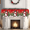Snowman Christmas Mantel Scarf Table Runner Festive Fireplace Holiday Table Decoration 6