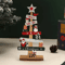 Rustic Wooden Christmas Tree Ornament Santa Snowman Merry Christmas Table Decor 1