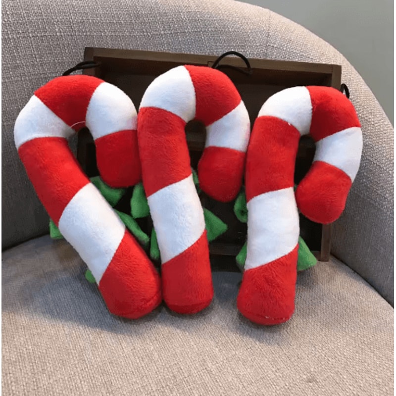 Extra Large Red White Striped Christmas Ornament Hanging Holiday Decor For Tree Wall Mantel 5