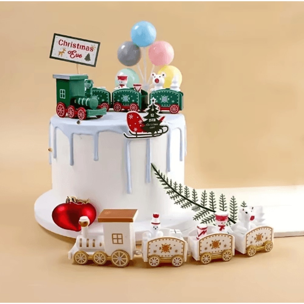 Festive Christmas Train Ornament Merry Christmas Tree Decoration For Kids 7