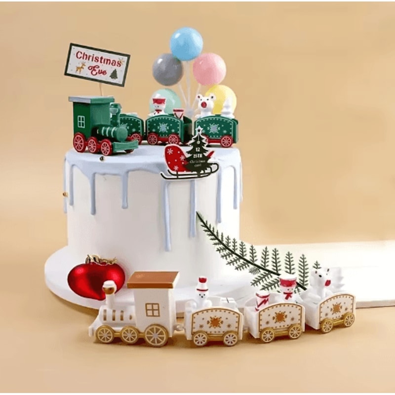 Festive Christmas Train Ornament Merry Christmas Tree Decoration For Kids 7