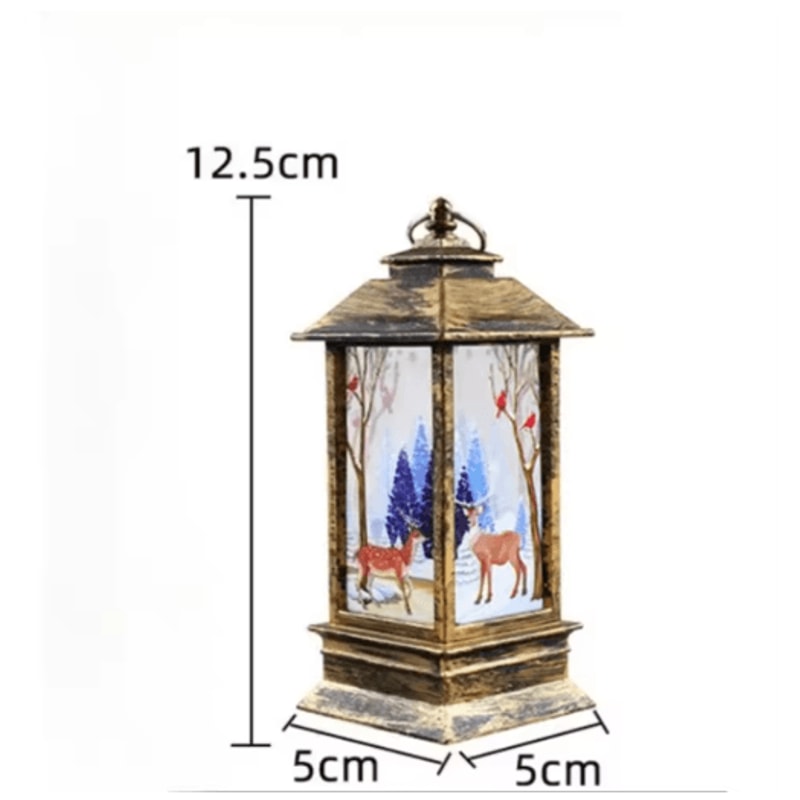 Snowman Christmas Candle Lamp Festive LED Night Light Table Decoration 7