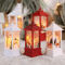 Snowman Christmas Candle Lamp Festive LED Night Light Table Decoration 8