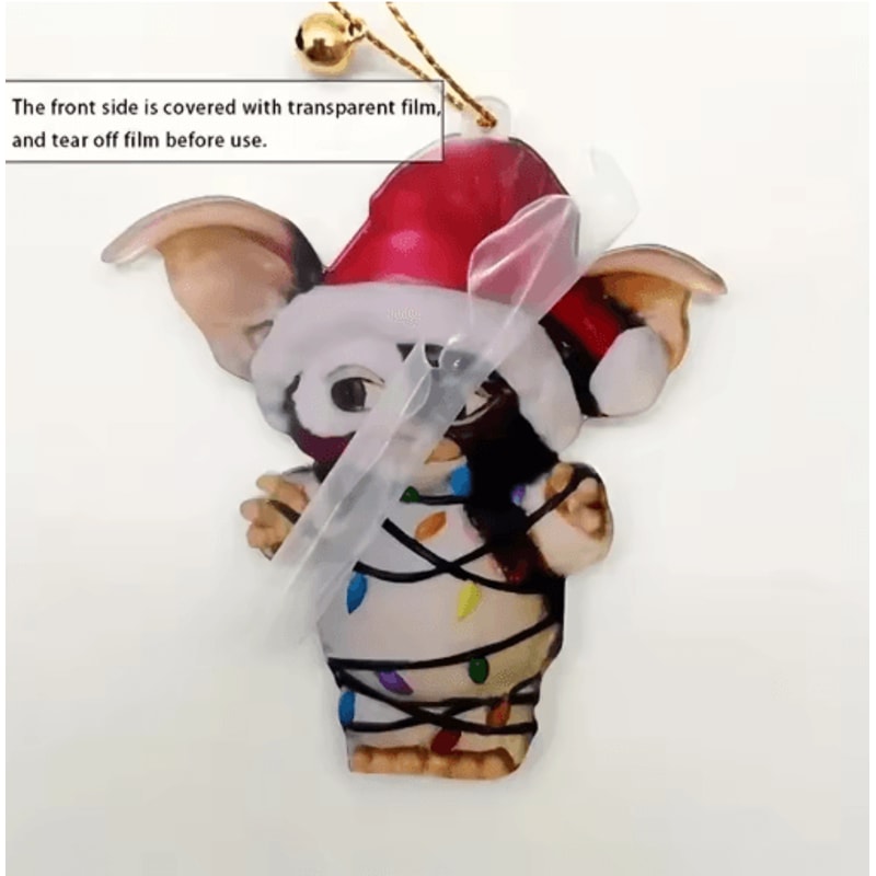 Gremlin Inspired Acrylic Christmas Ornament Multi Use Tree Car Mirror And Keychain Pendant 4
