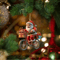 Santa Bicycle Acrylic Christmas Ornament Cartoon Holiday Tree Hanging Pendant 3