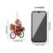 Santa Bicycle Acrylic Christmas Ornament Cartoon Holiday Tree Hanging Pendant 4