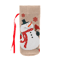 Merry Christmas Linen Wine Bottle Cover Rustic Holiday Bottle Decoration 1