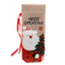 Merry Christmas Linen Wine Bottle Cover Rustic Holiday Bottle Decoration 2