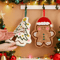 Festive Christmas Hand Towels Gingerbread Snowman And Tree Coral Fleece Hanging Towels 1 To 3 PCS 0