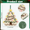 Festive Christmas Hand Towels Gingerbread Snowman And Tree Coral Fleece Hanging Towels 1 To 3 PCS 5