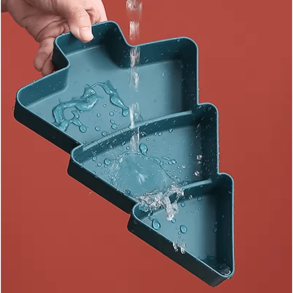 Festive Christmas Tree Fruit Plate Holiday Serving Tray For Home Decor 6