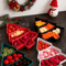 Festive Christmas Tree Fruit Plate Holiday Serving Tray For Home Decor 9