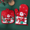Festive Christmas Oven Gloves Heat Resistant Holiday Kitchen Mitts 6