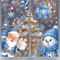 Festive Christmas Window Stickers Santa Snowman Snowflake Glass Decals 8