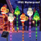 Solar Christmas Lawn Lights Set Santa Tree Elk Outdoor Holiday Decor 6