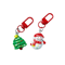 Cute Christmas Cartoon Keychain Set Santa Elk Party Favor Gifts 6