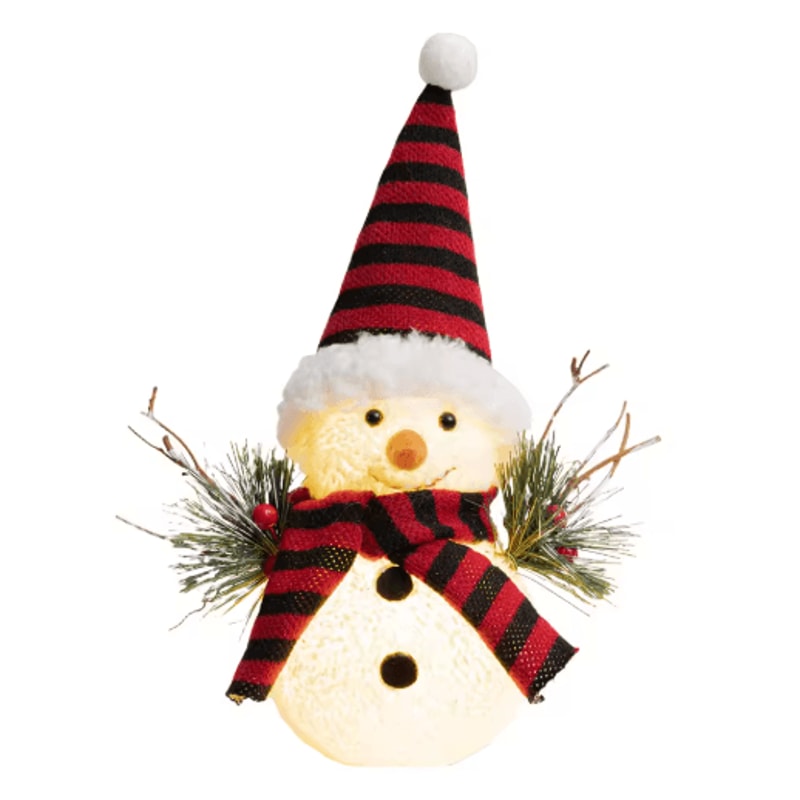 Cute Luminous Christmas Snowman Doll Festive Holiday Toy Gift 2