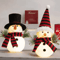 Cute Luminous Christmas Snowman Doll Festive Holiday Toy Gift 0