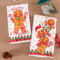 Festive Gingerbread Christmas Kitchen Towels 2PCS Holiday Dish Towel Set 4