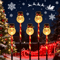 Solar Snowman Christmas Stake Lights 5PCS Outdoor Garden Party Decor 3
