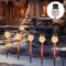 Solar Snowman Christmas Stake Lights 5PCS Outdoor Garden Party Decor 4