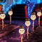 Solar Snowman Christmas Stake Lights 5PCS Outdoor Garden Party Decor 5