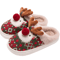 Cute Christmas Deer Womens Winter Slippers Cozy NonSlip House Shoes 1