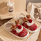 Cute Christmas Deer Womens Winter Slippers Cozy NonSlip House Shoes 4