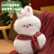 Cute Christmas Plush Pillow Santa Elk Soft Decorative Doll 4