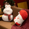 Cute Christmas Plush Pillow Santa Elk Soft Decorative Doll 5