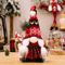 Festive Christmas Faceless Gnome Doll Knitted Red Dwarf Holiday Decor 3