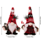 Festive Christmas Faceless Gnome Doll Knitted Red Dwarf Holiday Decor 4