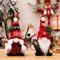 Festive Christmas Faceless Gnome Doll Knitted Red Dwarf Holiday Decor 0