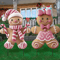 3D Christmas Boy Girl Yard Stakes Metal Outdoor Holiday Lawn Decor 2PCS 1