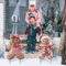 3D Christmas Boy Girl Yard Stakes Metal Outdoor Holiday Lawn Decor 2PCS 2
