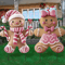 3D Christmas Boy Girl Yard Stakes Metal Outdoor Holiday Lawn Decor 2PCS 0