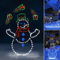 Animated LED Snowman Ornament With Glitter Festive Outdoor Christmas Decor 3