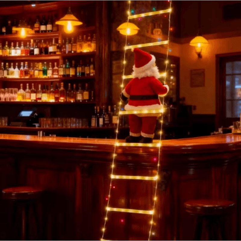 3M Santa Climbing Christmas Fairy Lights Festive String Light Decor 3