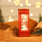 LED Christmas Phone Booth Light Santa Snowman Window Scene Decoration 1