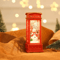 LED Christmas Phone Booth Light Santa Snowman Window Scene Decoration 6