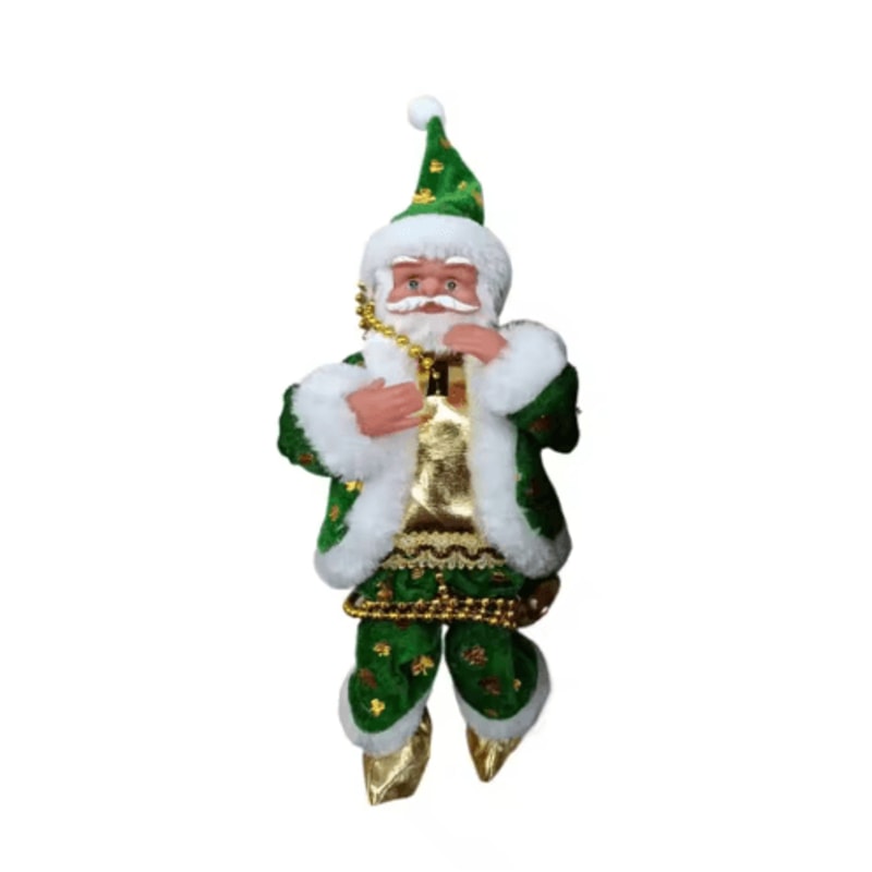 Animated Santa Climbing Ladder Decoration Musical LightUp Christmas Doll 2