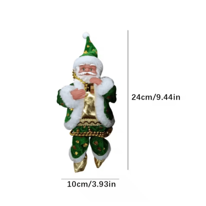 Animated Santa Climbing Ladder Decoration Musical LightUp Christmas Doll 3
