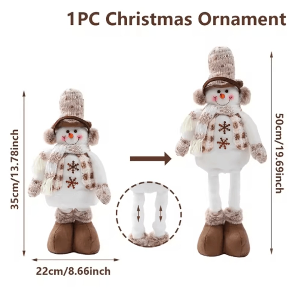Festive Snowman Christmas Tree Ornament Cute Hanging Holiday Decoration For Kids Christmas Party 2