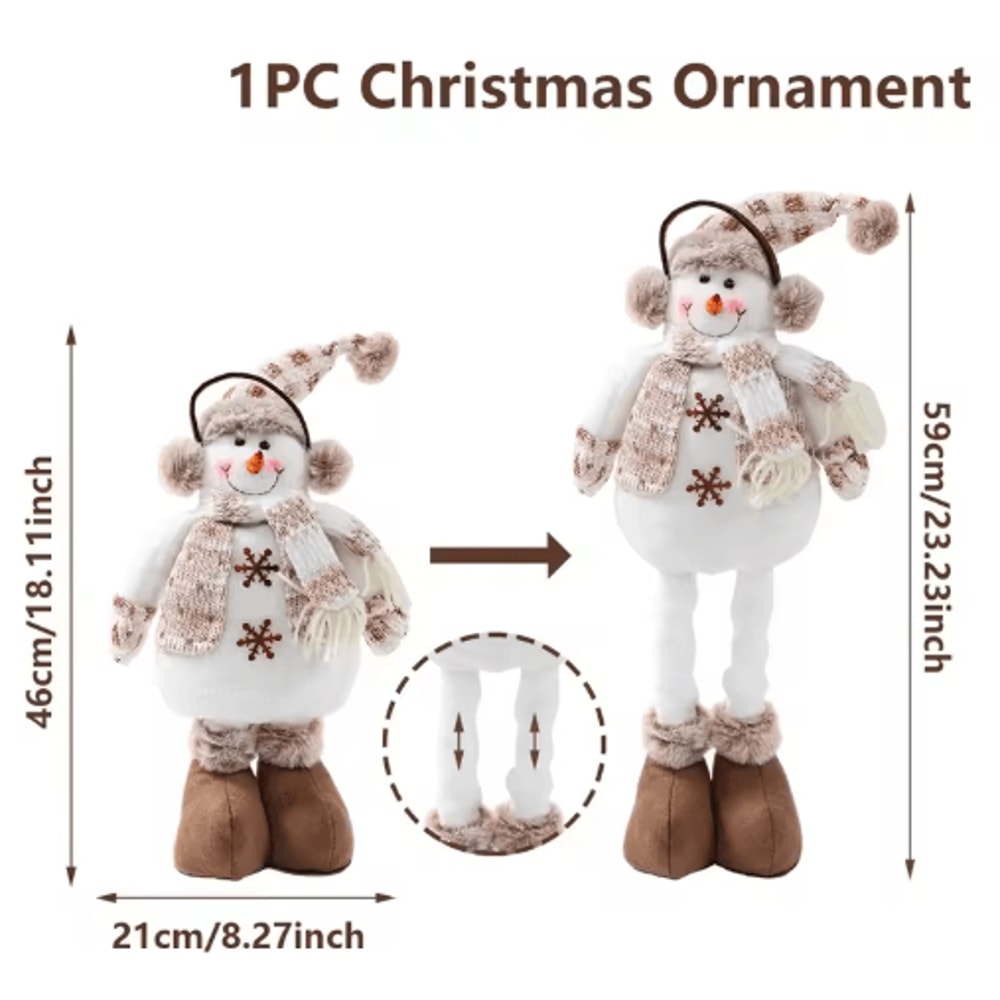 Festive Snowman Christmas Tree Ornament Cute Hanging Holiday Decoration For Kids Christmas Party 3