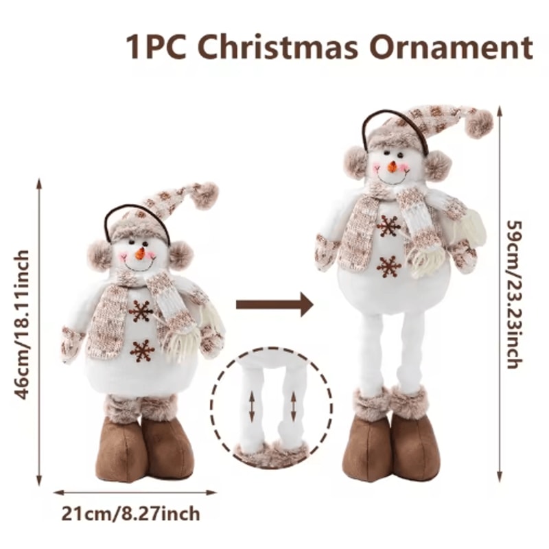 Festive Snowman Christmas Tree Ornament Cute Hanging Holiday Decoration For Kids Christmas Party 3