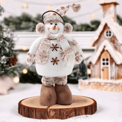 festive snowman christmas tree ornament – cute hanging holiday decoration for kids & christmas party decor