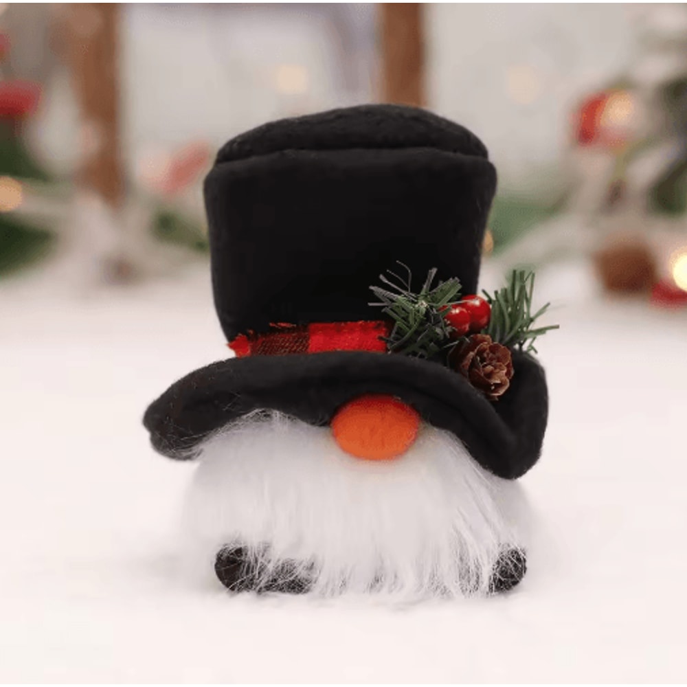 Glowing LED Christmas Gnome Plush Doll Festive Faceless Gnome Holiday Decoration 1