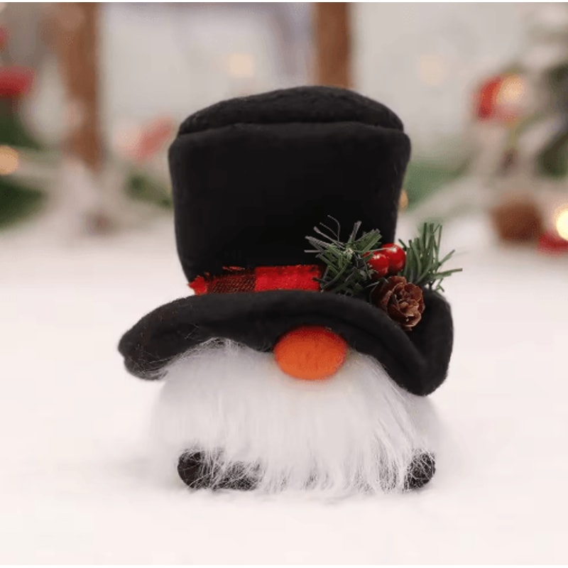 Glowing LED Christmas Gnome Plush Doll Festive Faceless Gnome Holiday Decoration 1